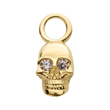 Invictus 14Kt Yellow Gold Skull Charm