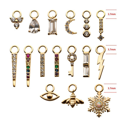 Invictus 14Kt Yellow Gold Open Eye Charm