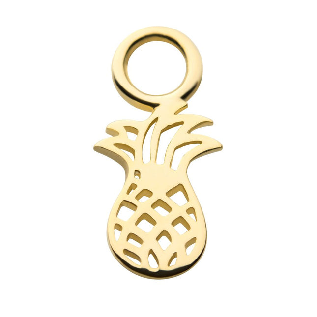 Invictus 14Kt Yellow Gold Pineapple Charm