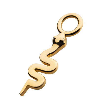 Invictus 14Kt Yellow Gold Snake Charm
