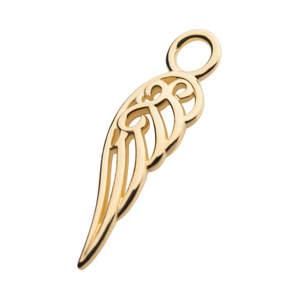 Invictus 14Kt Yellow Gold Wing Charm