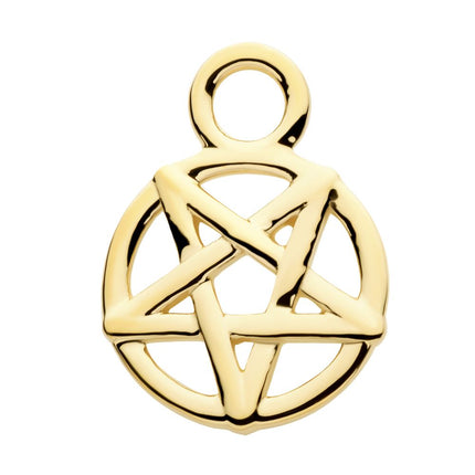 Invictus 14Kt Yellow Gold Pentagram Charm