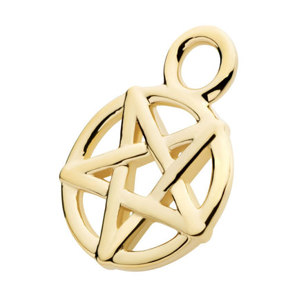 Invictus 14Kt Yellow Gold Pentagram Charm