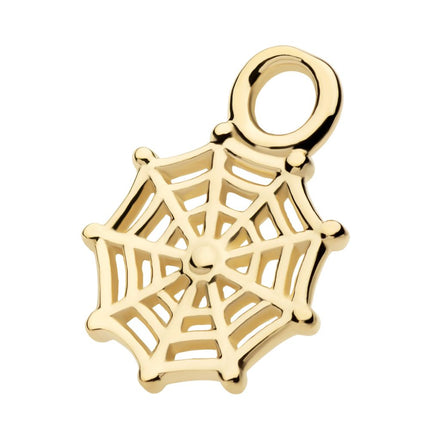 Invictus 14Kt Yellow Gold Spiderweb Charm
