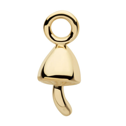 Invictus 14Kt Yellow Gold Mushroom Charm
