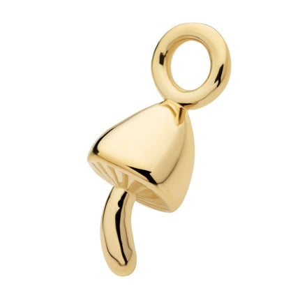 Invictus 14Kt Yellow Gold Mushroom Charm