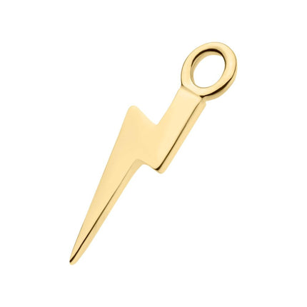 Invictus 14kt Yellow Gold Lightning Bolt Charm