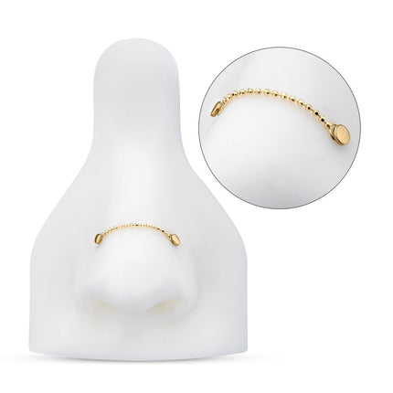 Invictus 14Kt Yellow Gold Bead Chain with Rings
