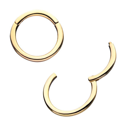 Invictus 14Kt Yellow Gold Basic Hinged Segment Clicker