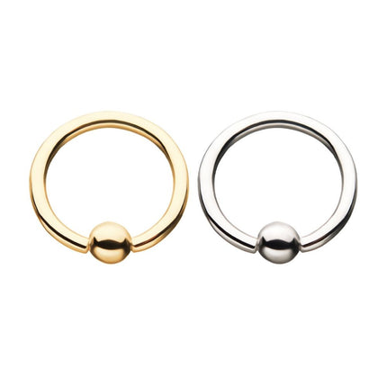 Invictus 14kt Gold Captive Bead Rings