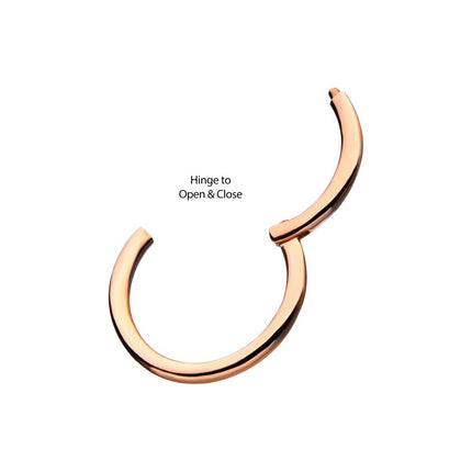 Invictus 14Kt Rose Gold Basic Hinged Segment Clicker