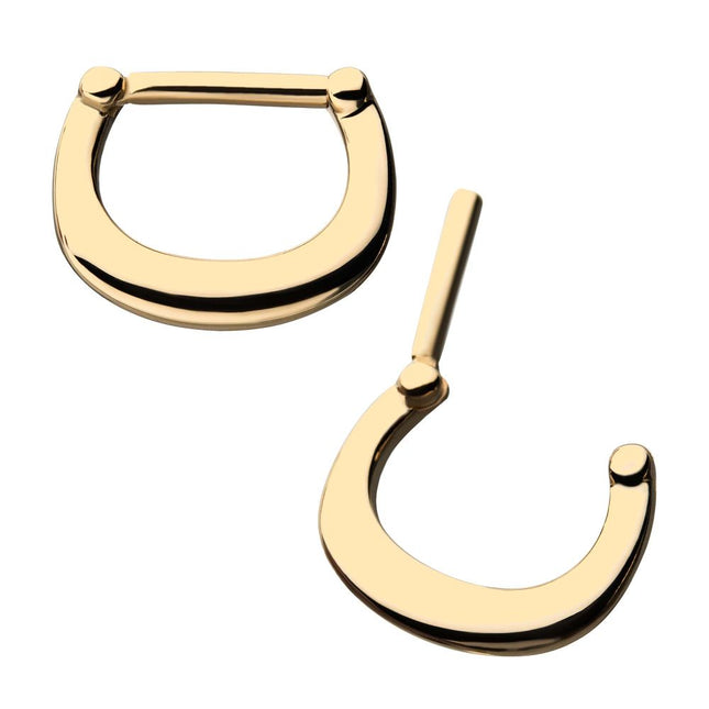 Invictus 14kt Yellow Gold Septum Clicker