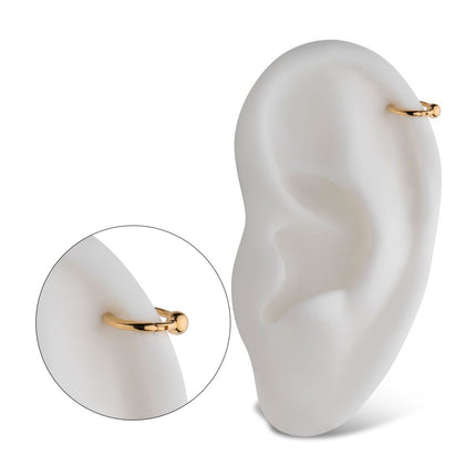 Invictus 14Kt Yellow Gold with 3mm Ball Hinged Segment Clicker