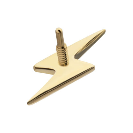 Invictus 14Kt Yellow Gold M0.8 Internally Threaded Lightning Bolt Top