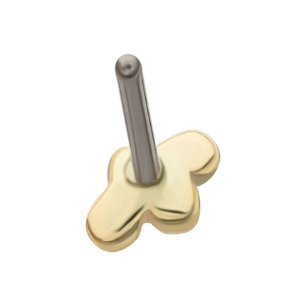 Invictus 14Kt Gold Threadless 4-Bead Cluster Top