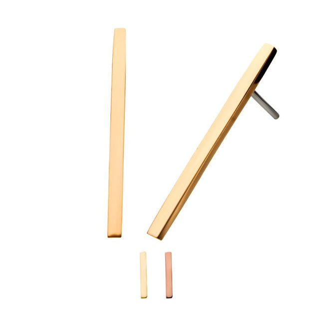 Invictus 14kt Gold Threadless Bar Top