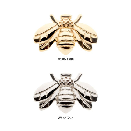 Invictus 14Kt Gold Threadless with Bee Top