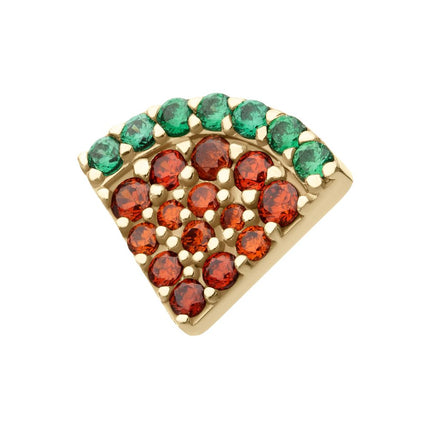 Invictus 14Kt Yellow Gold Threadless Watermelon Slice Top