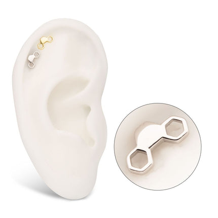 Invictus 14Kt Gold Threadless Honeycomb Top