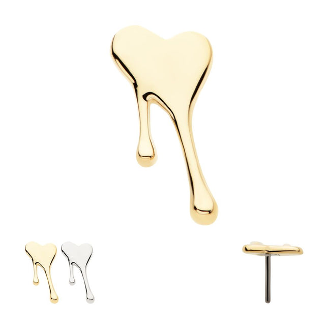 Invictus 14Kt Gold Threadless Bleeding Heart Top