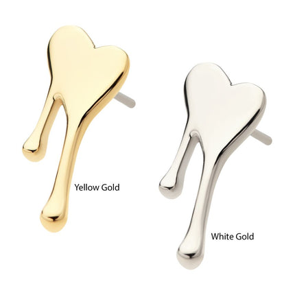Invictus 14Kt Gold Threadless Bleeding Heart Top