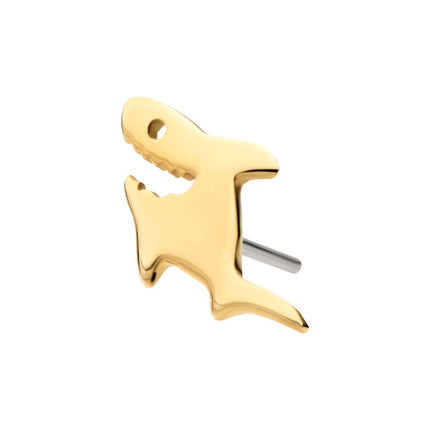 Invictus 14Kt Yellow Gold Threadless Shark Top