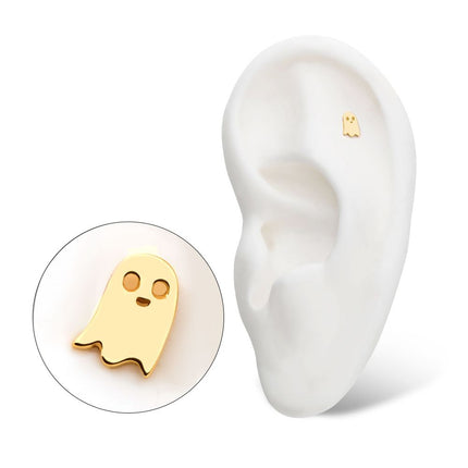 Invictus 14Kt Gold Threadless with Ghost Top