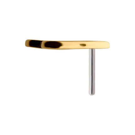 Invictus 14Kt Yellow Gold Threadless with Music Two Eighth Notes Connected with a Beam Top
