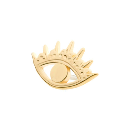 Invictus 14Kt Yellow Gold Threadless Evil Eye Top