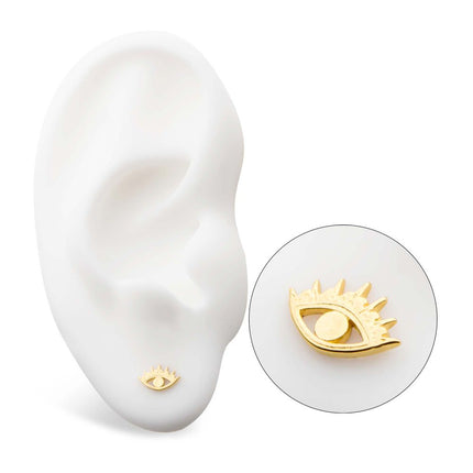 Invictus 14Kt Yellow Gold Threadless Evil Eye Top