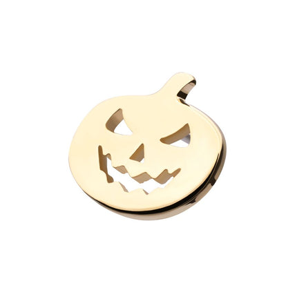 Invictus 14Kt Yellow Gold Threadless Polished Finish Pumpkin Top