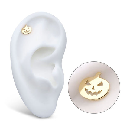 Invictus 14Kt Yellow Gold Threadless Polished Finish Pumpkin Top