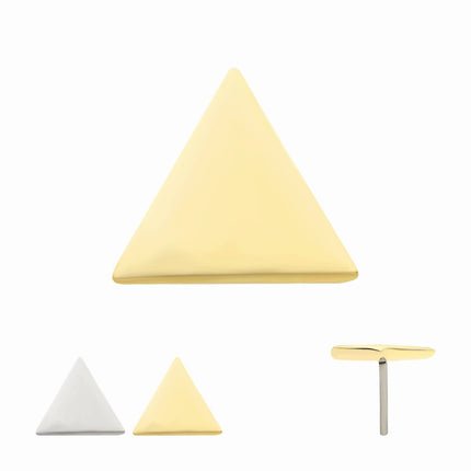 Invictus 14Kt Gold Threadless Triangle Top