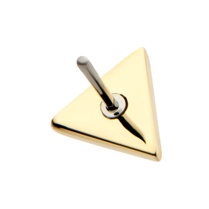 Invictus 14Kt Gold Threadless Triangle Top
