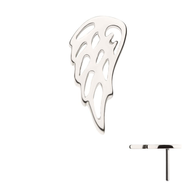 Invictus 14Kt Gold Threadless Angel Wing Top (Right Ear)