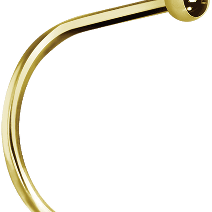 Bright Gold Ball Nose Studs