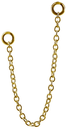 Bright Gold Hanging Chains for Hinged Segment Rings