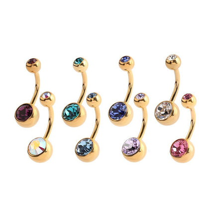 Bright Gold Double Jewelled Bananabells