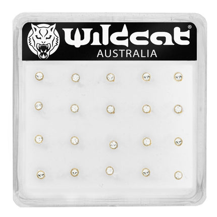Bright Gold Jewelled Nose Stud (Unit of 20)