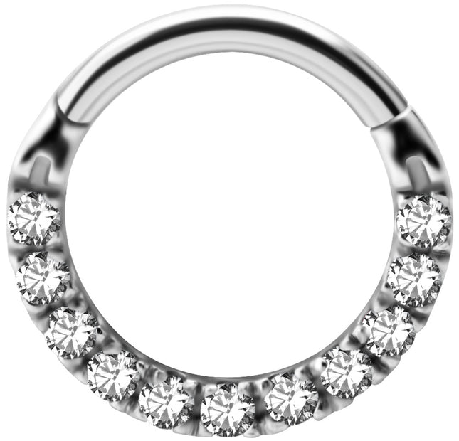 Hinged Clicker with Front Facing Zirconia
