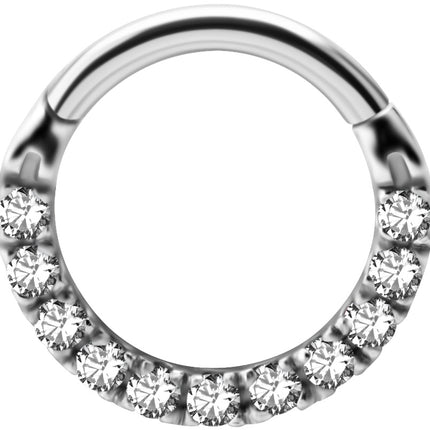 Hinged Clicker with Front Facing Zirconia