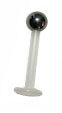 Bioplast Labret with Steel Ball