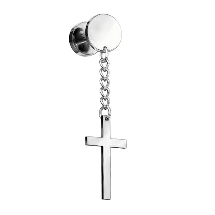 Cross Chain Dangle Fake Plug