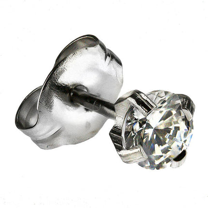 White Stainless CZ
