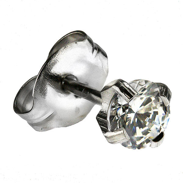 White Stainless CZ