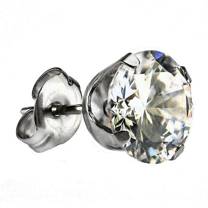 White Stainless CZ