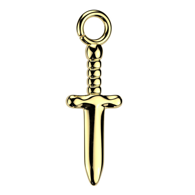 Implant Grade Titanium Dagger Dangle