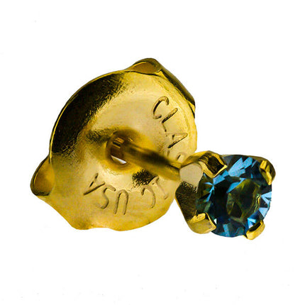 24ct Gold Plate Clawset Birthstone Regular