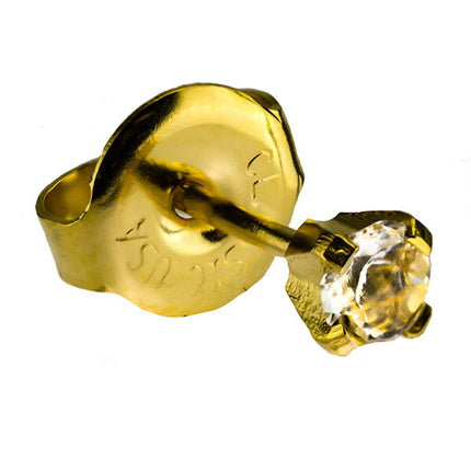 24ct Gold Plate Clawset Birthstone Regular