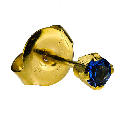 24ct Gold Plate Clawset Birthstone Regular